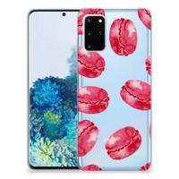 Samsung Galaxy S20 Plus | Siliconen Case | Pink Macarons