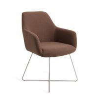 Jesper Home Eetkamerstoel 'Hiroo' Cross Steel, kleur Rustic Rye