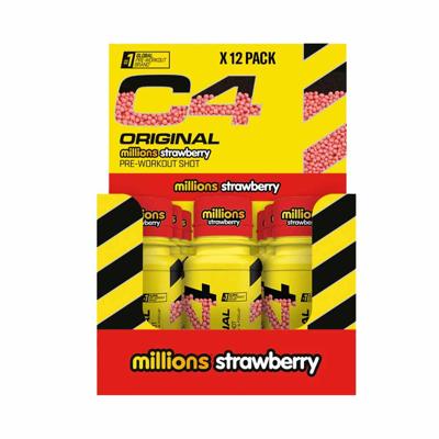 C4 Energy Shot 12x 60ml Millions Strawberry