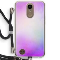 Clouds pastel: LG K10 (2017) Transparant Hoesje met koord
