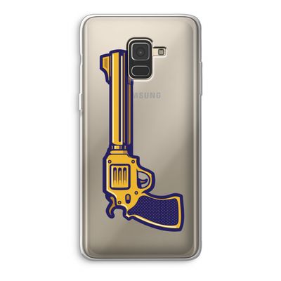 Pew Pew Pew: Samsung Galaxy A8 (2018) Transparant Hoesje