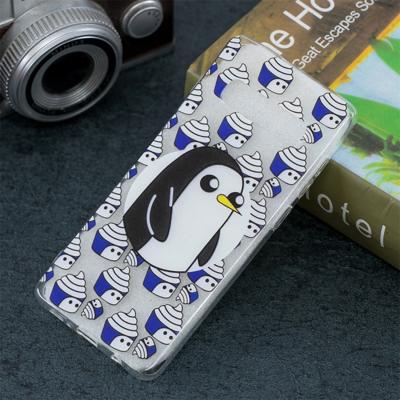 Pinguïn patroon transparant TPU beschermhoes voor Galaxy S10 Plus