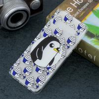 Pinguïn patroon transparant TPU beschermhoes voor Galaxy S10 Plus