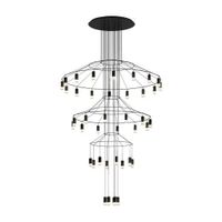 Vibia Wireflow Chandelier Kroonluchter 0378 - Zwart - thumbnail