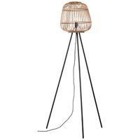 Brilliant Rotan staande lamp Nikka Tripod Ø 76cm 93177/76