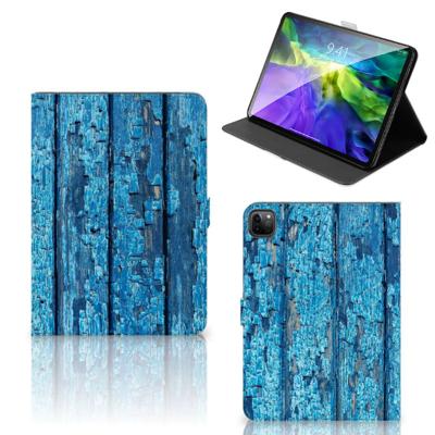 iPad Pro 11 2020/2021/2022 Tablet Book Cover Wood Blue iPad Pro 11 2020/2021/2022 Tablet Book Cover Wood Blue