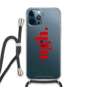 Ugh: iPhone 13 Pro Max Transparant Hoesje met koord