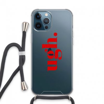 Ugh: iPhone 13 Pro Max Transparant Hoesje met koord