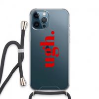 Ugh: iPhone 13 Pro Max Transparant Hoesje met koord