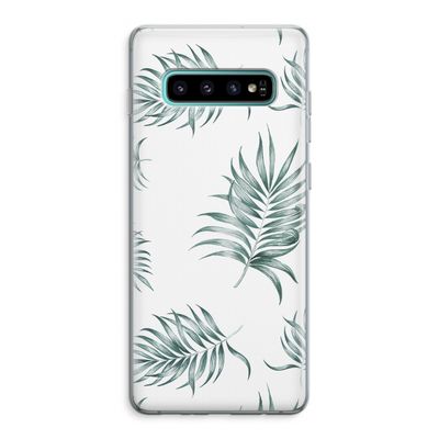 Simple leaves: Samsung Galaxy S10 Plus Transparant Hoesje