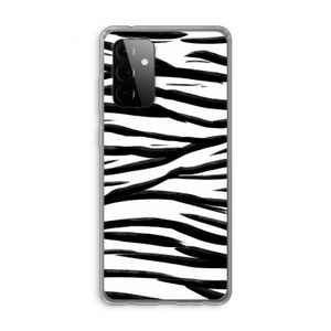 Zebra pattern: Samsung Galaxy A72 Transparant Hoesje