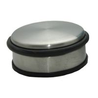 RVS deurstopper rond 11,5 x 6 cm