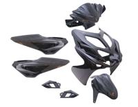 Edge Plaatset 9-delig yamaha aerox-r vanaf bouwjaar 2014 - metallic zwart
