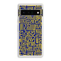 Majorelle Blue Print: Google Pixel 6 Pro Transparant Hoesje