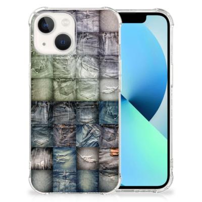Anti Shock Bumper Case iPhone 13 Spijkerbroeken Anti Shock Bumper Case iPhone 13 Spijkerbroeken