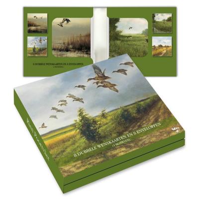 Kaartenmapje Rien Poortvliet Natuur - Vogels 8 Stuks