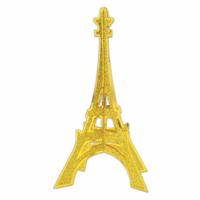 Tafeldecoratie Eiffeltoren - met glitters - 30 cm - landen thema centerpiece