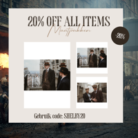 Maatpak Voor Heren | 3-delig Pak | Donkerbruin Barleycorn | John Shelby | Peaky Blinders | Peaky Blinders