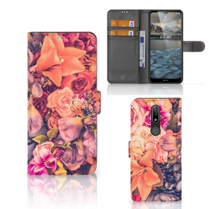 Nokia 2.4 Hoesje Bosje Bloemen