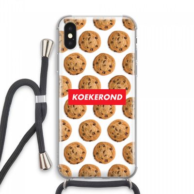 Koekerond: iPhone XS Max Transparant Hoesje met koord
