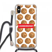 Koekerond: iPhone XS Max Transparant Hoesje met koord