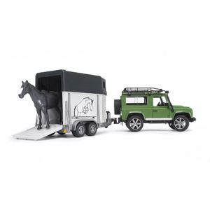 Land Rover Defender + paardtrailer