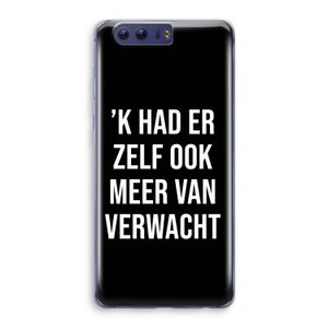 Meer verwacht - Zwart: Honor 9 Transparant Hoesje