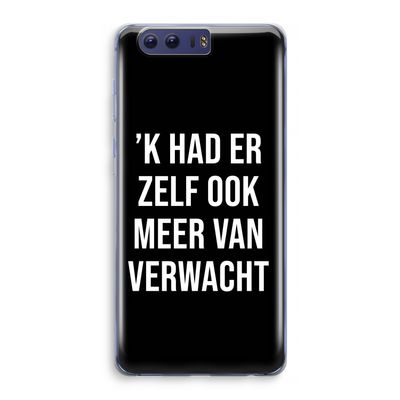 Meer verwacht - Zwart: Honor 9 Transparant Hoesje