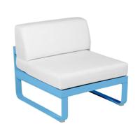 Fermob Bellevie 1-zitsmodule loungebank Maya Blue - Off-White