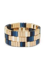 Roxanne Assoulin lot de trois bracelets Well Done en émail - Or