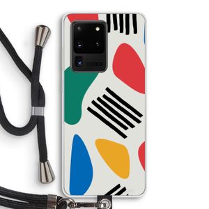 Illustratieve pop 1: Samsung Galaxy S20 Ultra Transparant Hoesje met koord