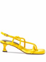 Proenza Schouler sandales Square Strappy 50 mm - Jaune