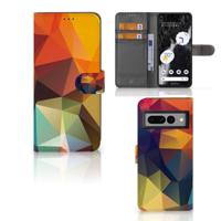 Google Pixel 7 Pro | Book Case | Polygon Color