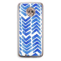 Blauwe pijlen: Motorola Moto G6 Transparant Hoesje