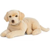 Living Nature Labrador knuffel - pluche - blond - groot - 60 cm - hond knuffeldier