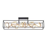 Paul Neuhaus Zwart gouden plafondlampSelina - 6473-18