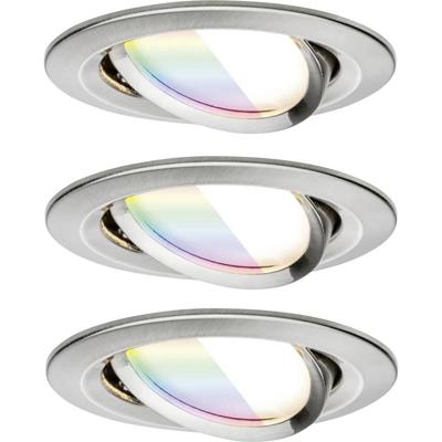 Paulmann 92434 LED-plafondlamp, LED-inbouwlamp 6 W IJzer (geborsteld)