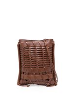 Hereu Trena interwoven leather bag - Marron