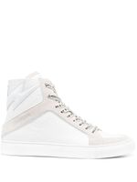 Zadig&Voltaire baskets montantes Flash en cuir - Blanc