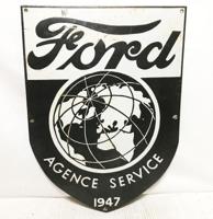 Ford Agence Service Emaille Bord - Vroege Replica