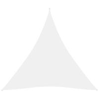 Zonnescherm driehoekig 3x3x3 m oxford stof wit - thumbnail