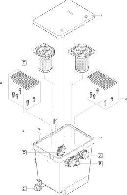 OASE Onderdelen ProfiClear Premium individuele module Reserve zeef ProfiClear Individ. module