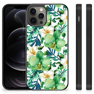 iPhone 12 Pro Max Skin Case Orchidee Groen