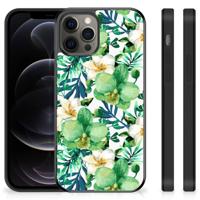 iPhone 12 Pro Max Skin Case Orchidee Groen
