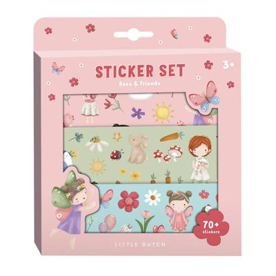 Little Dutch stickerdoos rosa & friends, 3 vellen Little Dutch stickerdoos rosa & friends, 3 vellen