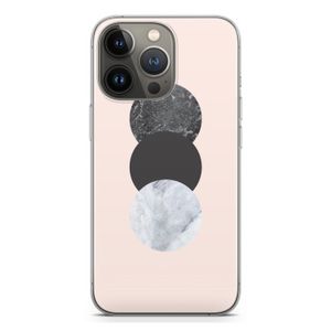 Marmeren cirkels: iPhone 13 Pro Transparant Hoesje
