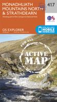 Wandelkaart - Topografische kaart 417 OS Explorer Map | Active Monadhliath Mountains North / Strathdearn | Ordnance Survey