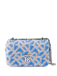 Burberry sac à bandoulière Lola à sequins - Bleu