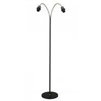 Flexi 2 lichts zwart vloerlamp