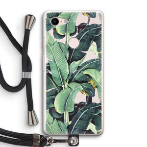 Bananenbladeren: Pixel 3 Transparant Hoesje met koord